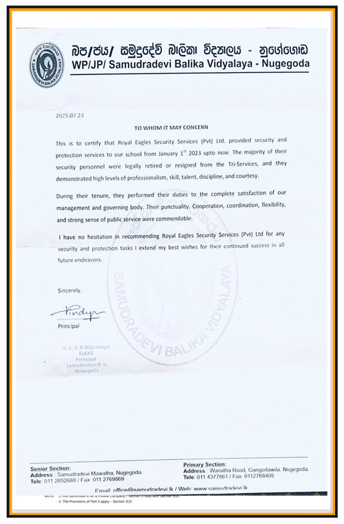 Royal Eagles Security Services (Pvt) Ltd is a premier security services provider based in Sri Lanka, committed to delivering top-tier security solutions to commercial, industrial, residential, and government establishments.
